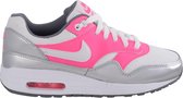 Nike Air Max 1 (GS) - Sportschoenen - Unisex - Maat 37.5 - Wit/ Roze/ Zilver