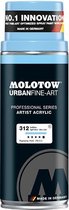 Molotow Urban Fine Art Acryl Spray: Licht Blauw - 400ml spuitbus voor canvas, plastic, metaal, hout etc.