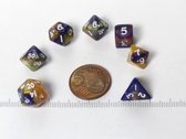 Fairydice Mini polydice set - Yellow/Purple