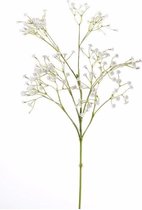 Kunstbloemen Gipskruid takken wit 65 cm - Kunstplanten en bloemen