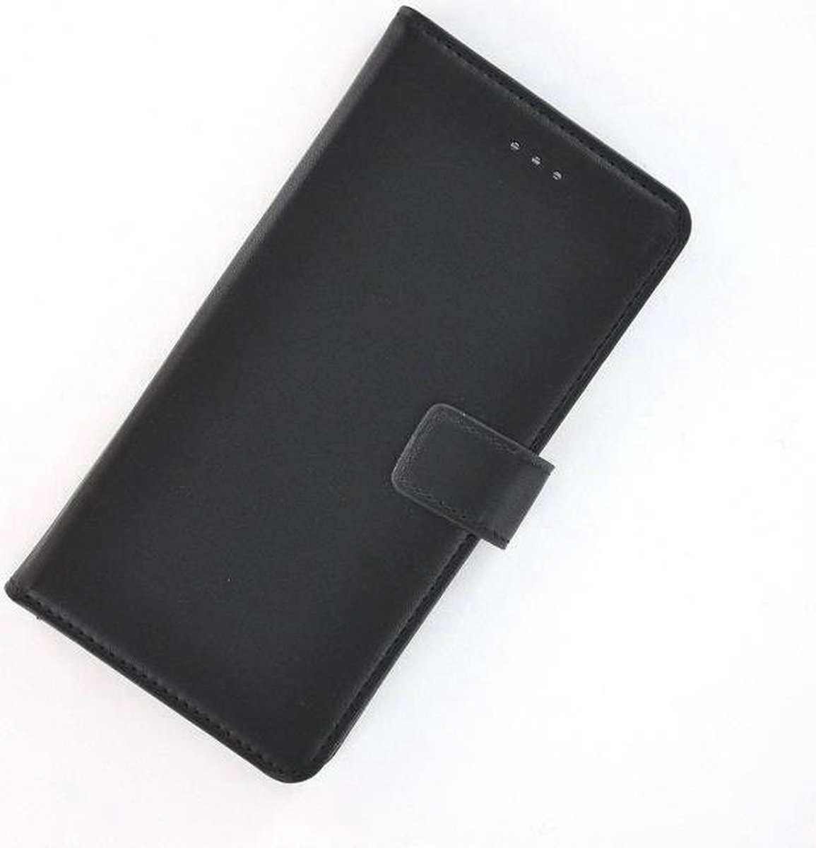 Zwart Pu Leder Wallet Bookcase Fashion Hoesje Geschikt voor Samsung Galaxy J5 2017 op Prijzenvolger.com