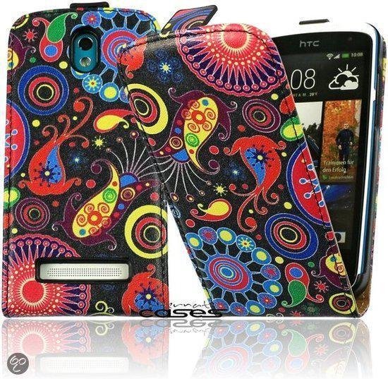 expositie Rijden exotisch Alternate Colorful Motief​ Flip Case Cover Hoesje HTC Desire 500 | bol.com
