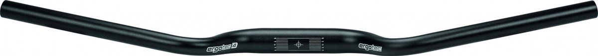 Ergotec M-bar 39 Mm 16º Grip 180 Mm Stuur Zwart 31.8 mm / 700 mm