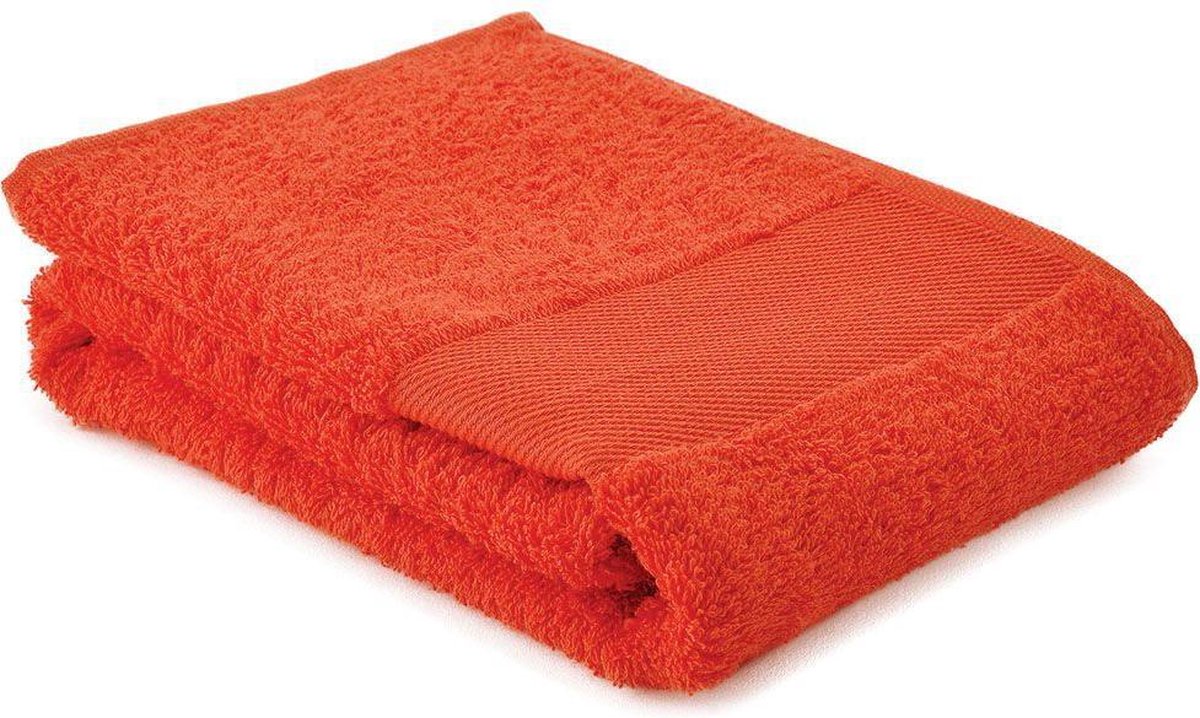 Arowell Sporthanddoek Fitness Handdoek 130 x 30 cm - 500 Gram - Oranje - 5 stuks