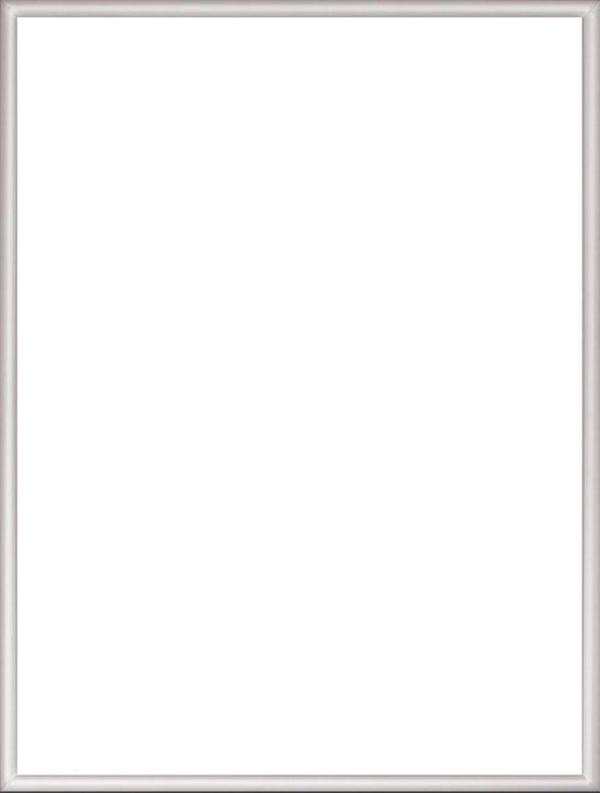 Homedecoration Almelo - Cadre photo - Format photo - 57 x 77 cm - Brillant Argent