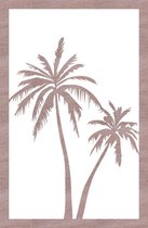 Palmboom Hout 65 x 100 cm Wood – Wanddecoratie