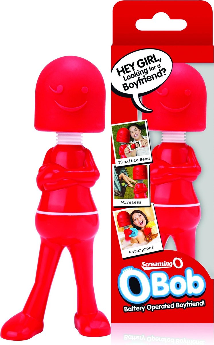 The Screaming O OBob Mini Wand Massager - Rood