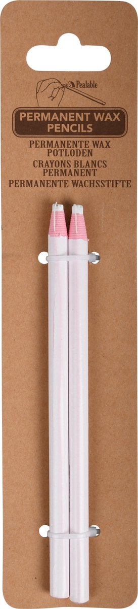 Esschert Design Waxpotloden Watervast 16,5 Cm Wit 2 Stuks