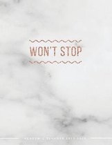 Won't Stop Academic Planner 2019-2020