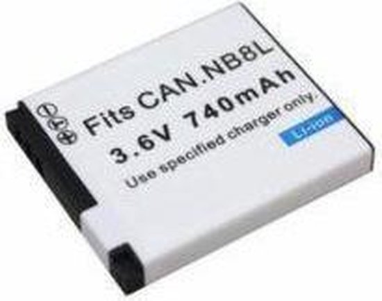 Installatie Bijdragen storting NB-8L / NB8L Camera Batterij / Camera Accu voor Canon camera's | bol.com