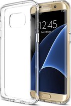 Samsung Galaxy S7 Edge, Ultra dun, anti-slip, schokbestendig, vochtbestendig (waterproof), Volledig doorzichtig,  Robuuste gel/ cover/ case/ hoesje - MSD Editie ( Aquaphalt)