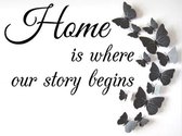 Diamond Painting Pakket Home is where our Story begins - Volledig - Diamond Paintings - 30x25 cm - Vierkant - SEOS Shop ®