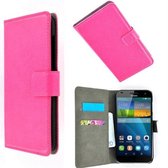 Huawei Ascend G7 Wallet Bookcase hoesje Roze
