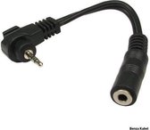 Benza Kabel - 2.5mm Jack Stereo naar 3.5mm Jack Vrouwelijk Stereo