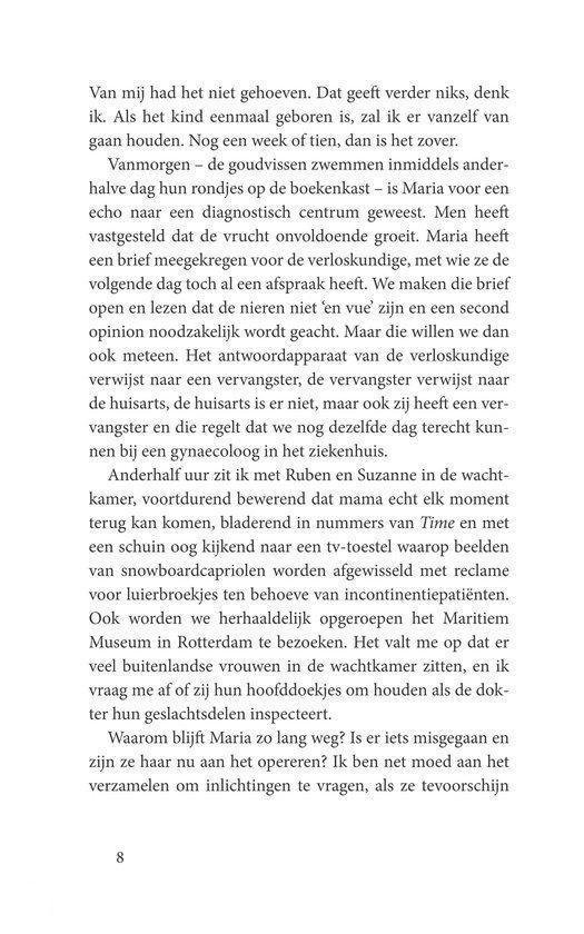 Pagina 8 van een boek met tekst.