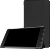Tri-Fold Book Case - Geschikt voor Lenovo Tab 4 7 Essential Hoesje - Zwart