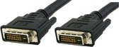 TECHly DVI Aansluitkabel 0.50 m ICOC-DVI-8105 Zwart [1x DVI-stekker 24+1-polig - 1x DVI-stekker 24+1-polig]
