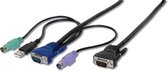 ASSMANN Electronic AK 82001 toetsenbord-video-muis (kvm) kabel 1,8 m Zwart