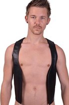 Mister b leather muscle vest large