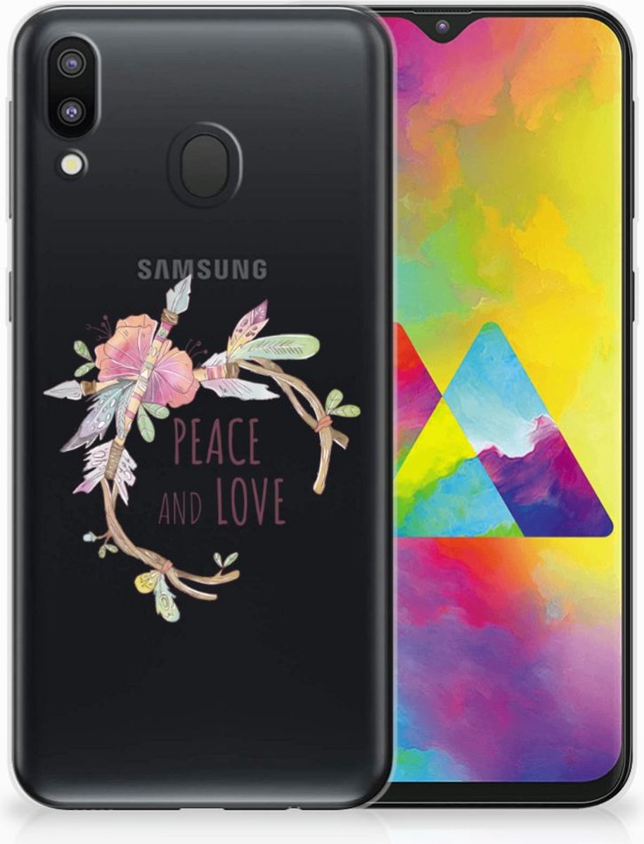 Samsung Galaxy M20 (Power) Telefoonhoesje met Naam Boho Text