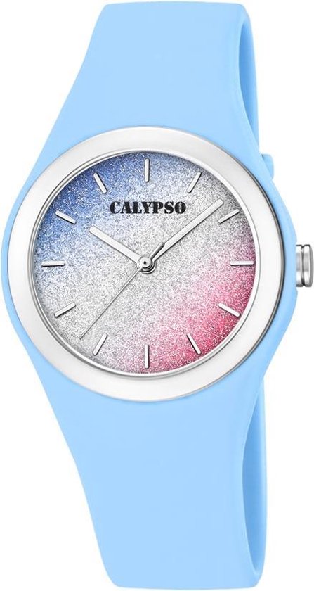 Kruipen uitsterven blok Calypso K5754/4 analoog tiener horloge 34 mm 50 meter blauw | bol.com