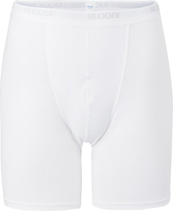 sloggi men Basic Men's Boxershort longue jambe - Blanc - Taille XL