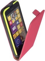 Nokia Lumia 830 Lederlook Flip Case hoesje Roze