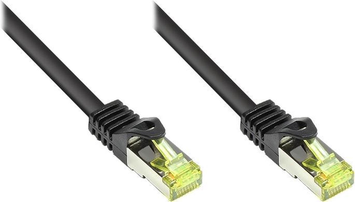 Alcasa 8070R-015S netwerkkabel 1,5 m Cat7 S/FTP (S-STP) Zwart
