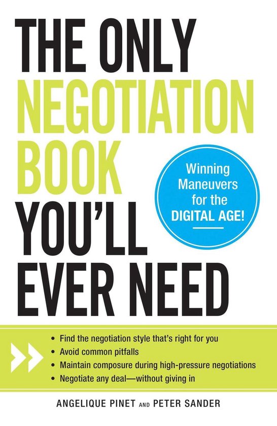 The Only Negotiation Book You'll Ever Need - cover