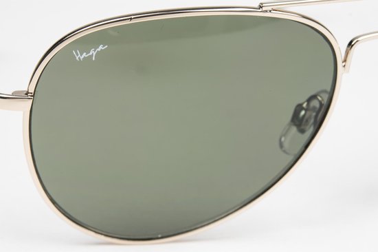 HAGA Eyewear Pilotenbril zonnebril goud van HAGA Eyewear — afbeelding 2