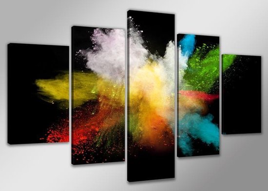 Art4-all - Canvas Schilderij Kleuren explosie - 200x100cm