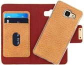 Samsung Galaxy A3 (2016) Hoesje - Mobilize - Detachable Serie - Kunstlederen Bookcase / 2in1 Case - Terracotta - Hoesje Geschikt Voor Samsung Galaxy A3 (2016)