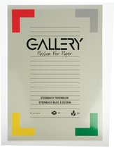 8x Gallery Steinbach tekenblok, gekorreld, 29,7x42cm (A3), 200 g/mÂ², blok van 20 vel