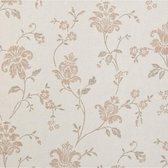 Dutch Wallcoverings vliesbehang bloem - lichtrood/beige