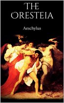 De Orestie van Aeschylus, met een schilderij van een man omringd door woedende vrouwen.