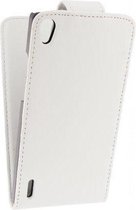 Xccess Leather Flip Case Huawei Ascend P7 White