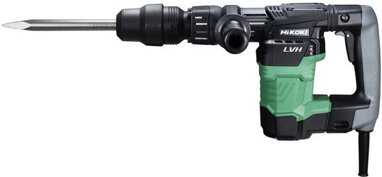 HiKOKI SDS-max breekhamer, zwart, groen en grijs, met puntbeitel.