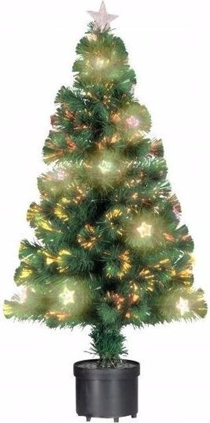 Kleine kunst kerstboom met verlichting en versiering - 60 cm -  kunstkerstboom | bol.com