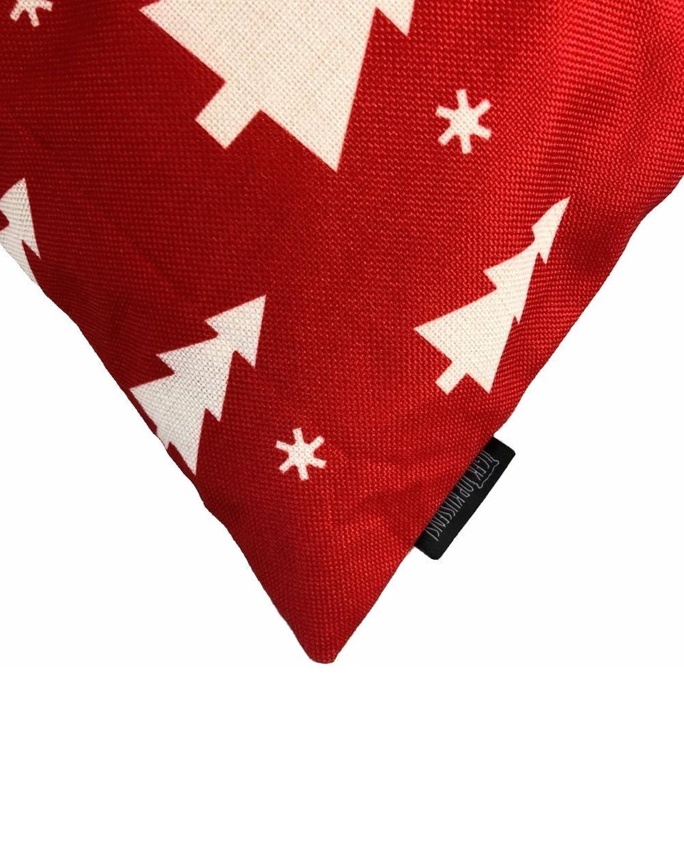 Kerst 'Kerstbomen' Kussenhoes | Katoen / Linnen | 45 x 45 cm – foto 2