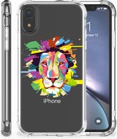 Geschikt voor iPhone Xr Back Case Lion Color