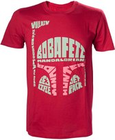 Star Wars - Boba Fett Word Play T-shirt - 2XL