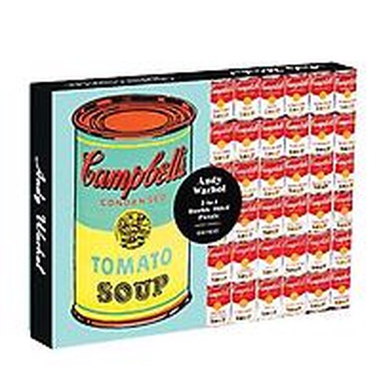 Andy Warhol Soup Can 2-sided 500 Piece Puzzle