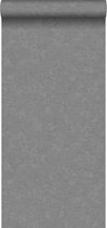 Origin Wallcoverings behangpapier effen donkergrijs - 345945 - 53 cm x 10,05 m