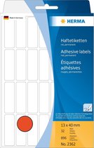 HERMA multifunctionele etiketten rood 13x40 mm Papier mat 896 St.