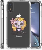 Geschikt voor iPhone Xr TPU-siliconen-siliconen Hoesje Boho Skull