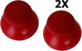 2 Stuks PS2 PS3 Controller Thumb Stick Joystick Cap - Rood