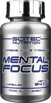Scitec Nutrition Mental Focus - Cafeïne - ALC - Tyrosine - 90 caps - 90 porties