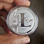 Zilveren kleur Litecoin Souvenir Munt