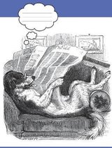 Funny Dog Reading the Newspaper