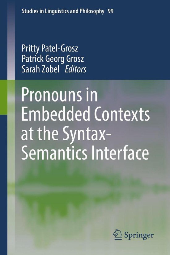 Social Sciences (R0) - Pronouns in Embedded Contexts at the  ... - cover